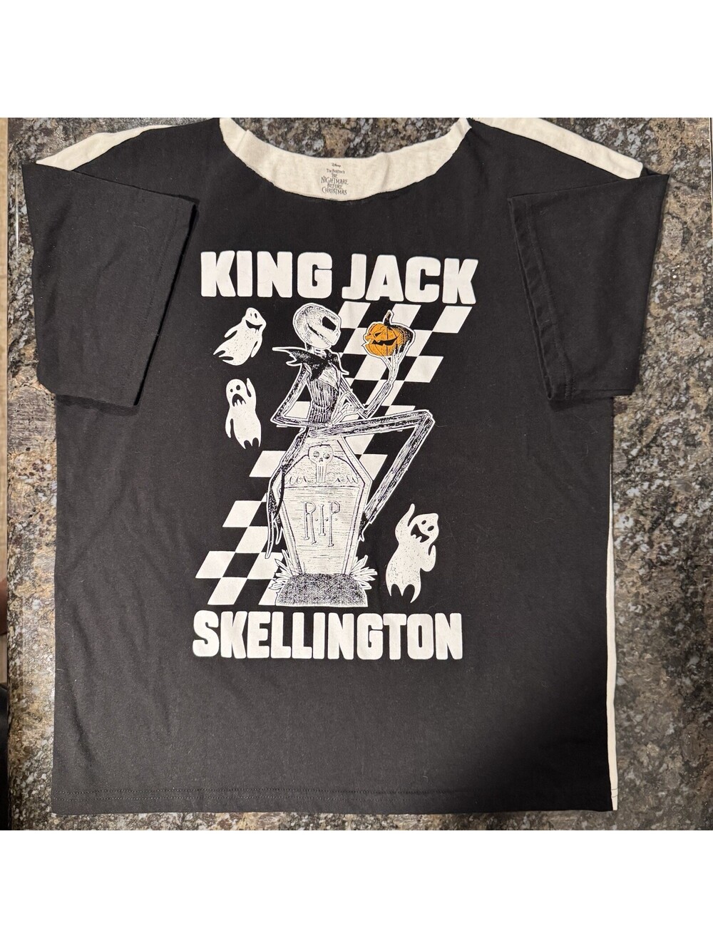 Disney Nightmare Before Christmas Boys King Jack Tee Size 18 Halloween Shirt Emo